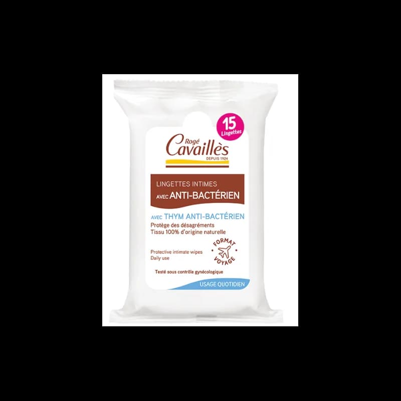 ROGÉ CAVAILLÈS LINGETTES ANTIBACTERIEN 15 U