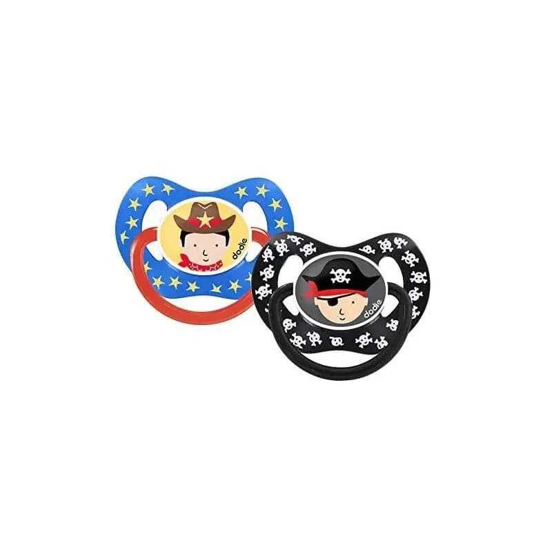 DODIE Sucette Physiologique  +18 Silicone DUO 50 cowboy et pirate