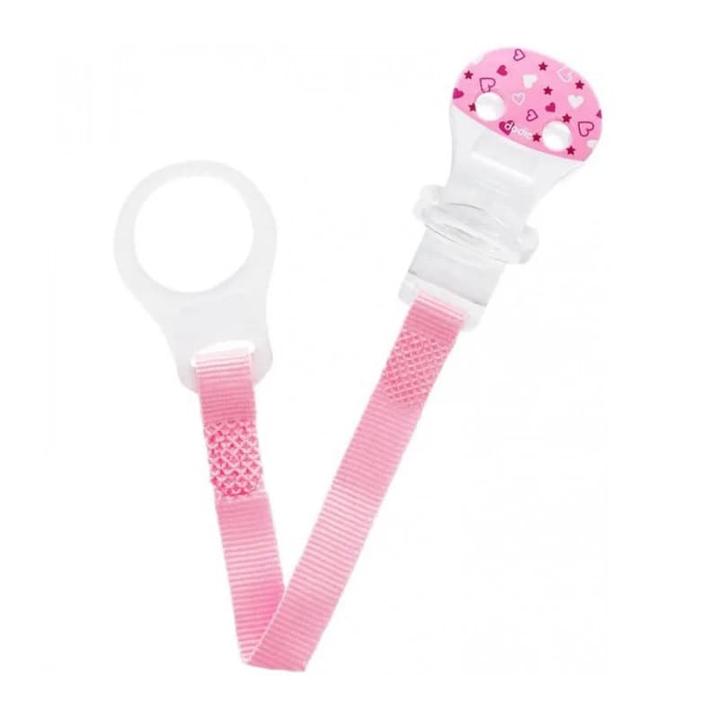 DODIE ATTACHE SUCETTE RUBAN Rose