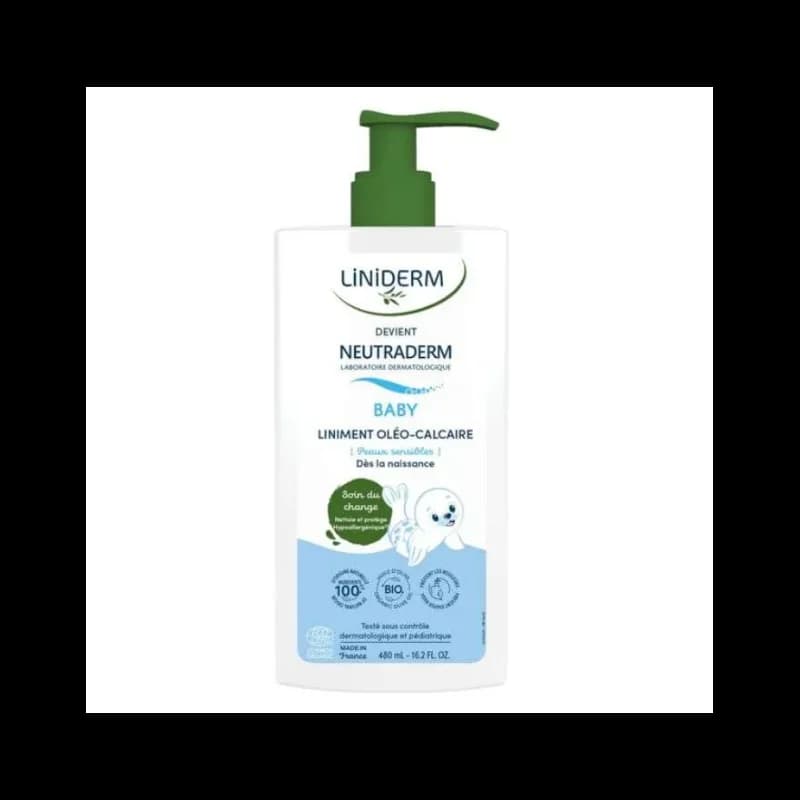 GILBERT LINIDERM NEUTRADERM LINIMENT OLEO CALCAIRE AVEC POMPE 480 ML