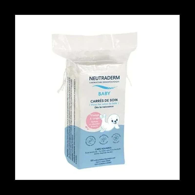 NEUTRADERM BEBE CARRES DE SOIN 100 UNITES