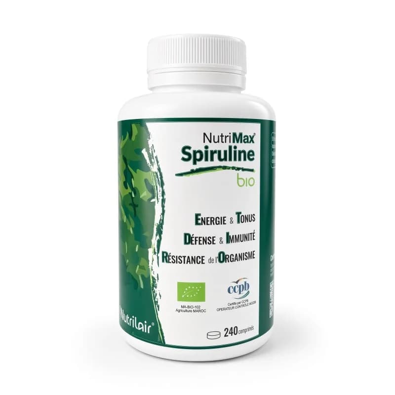Nutrimax spiruline 100% bio, 240 comprimés