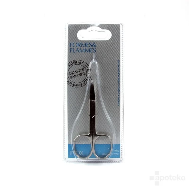 FORMES ET FLAMMES CISEAUX A ONGLES COURBES ACIER FORGÉ INOXYDABLE POLI