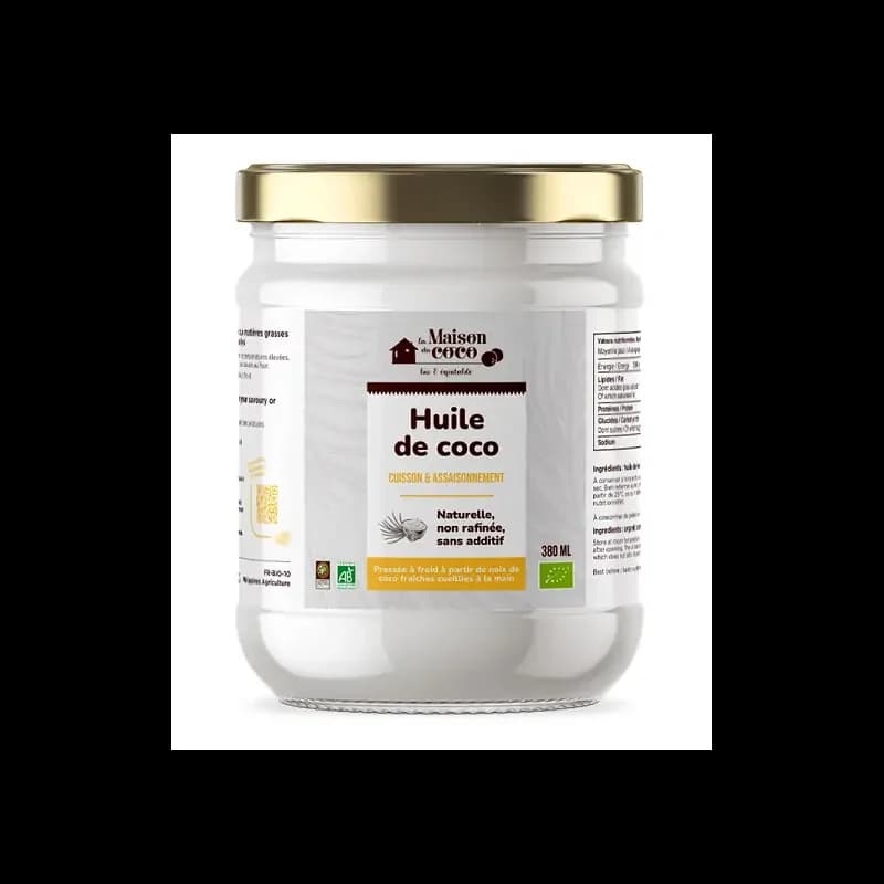 Maison de coco Huile Vierge de Noix de Coco, BIO 300 g -