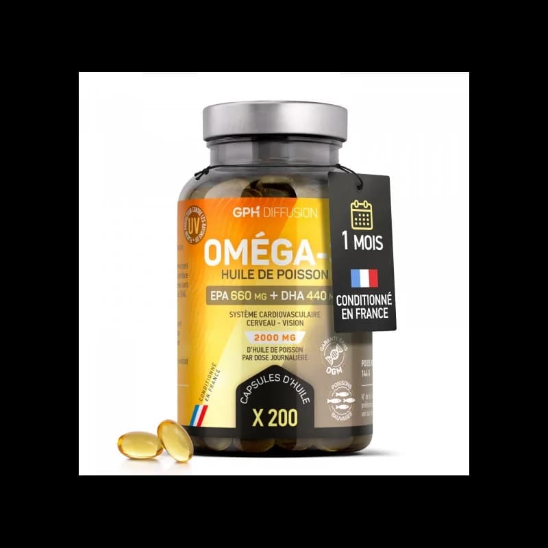 GPH DIFFUSION OMEGA 3 200 CAPSULES