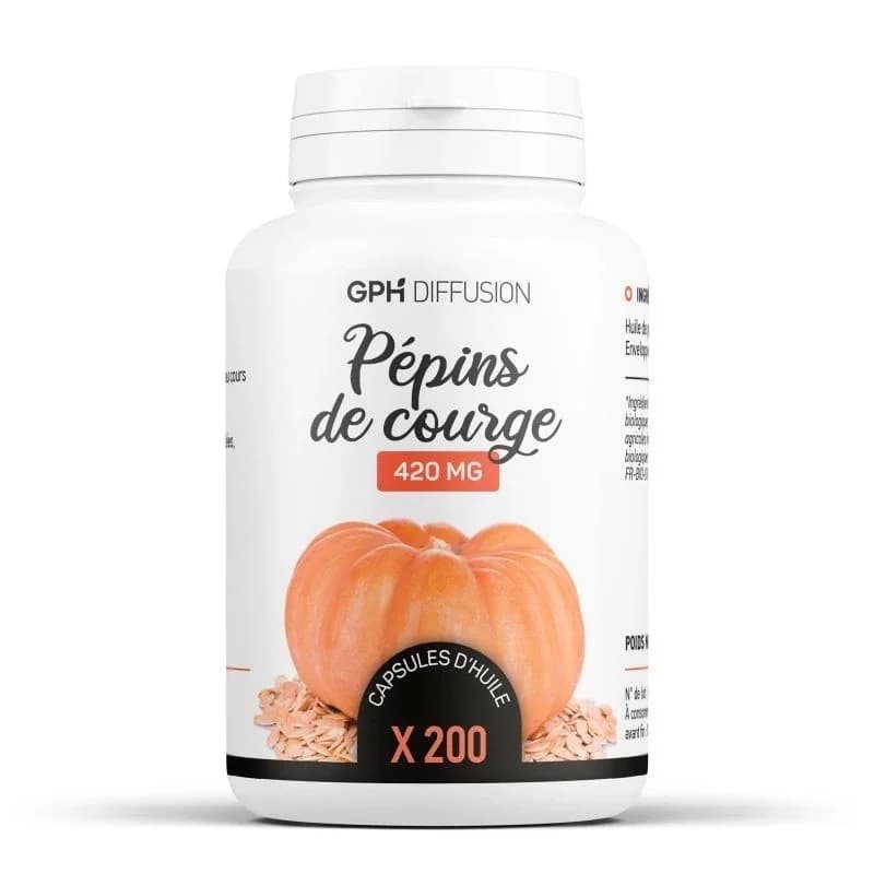 GPH DIFFUSION  PEPINS DE COURGE  200 capsules