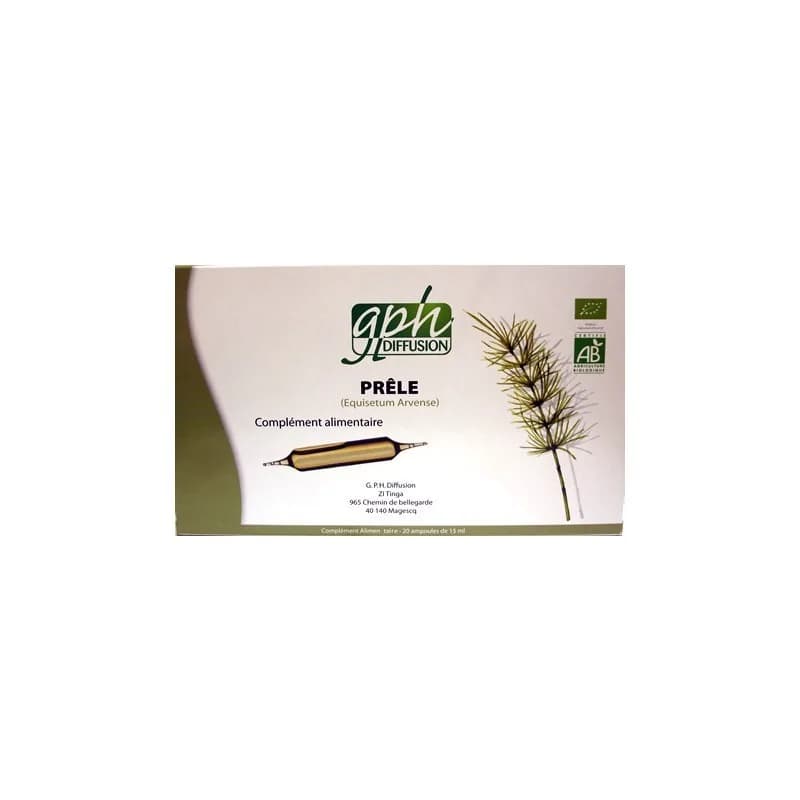 GPH DIFFUSION  PRELE BIO Boite de 20 ampoules