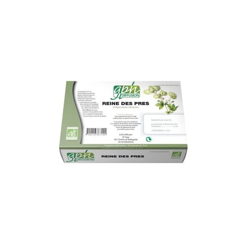 GPH DIFFUSION REINE DES PRES  BIO  20 ampoules