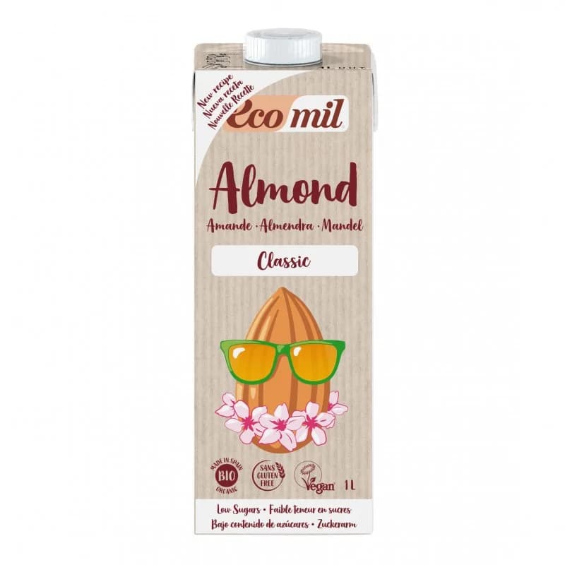 Ecomil  BOISSON D'AMANDE SUCRE DE CANNE CLASSIC 1 L