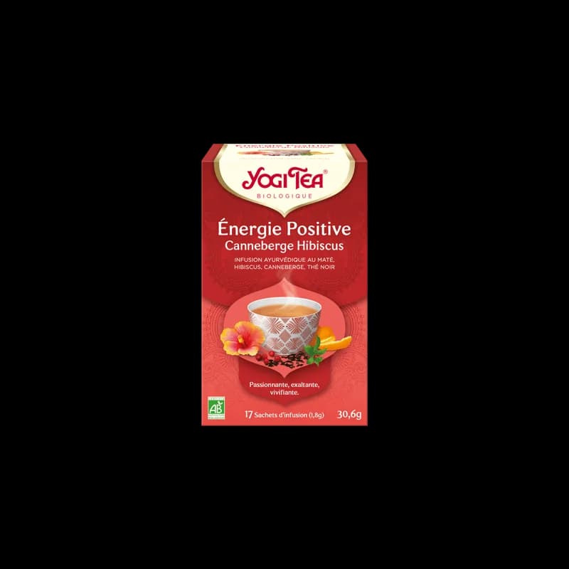 YOGI TEA ENERGIE POSITIVE CRANBERRIES HIBISCUS 17 X 2 g