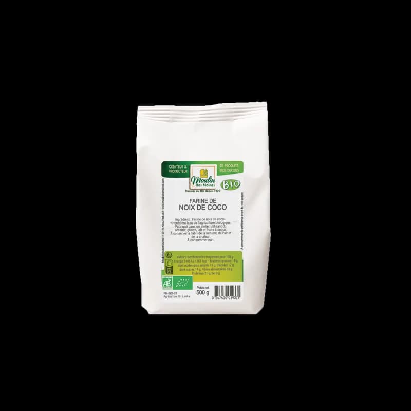 moulin des moines FARINE DE NOIX DE COCO 500 G