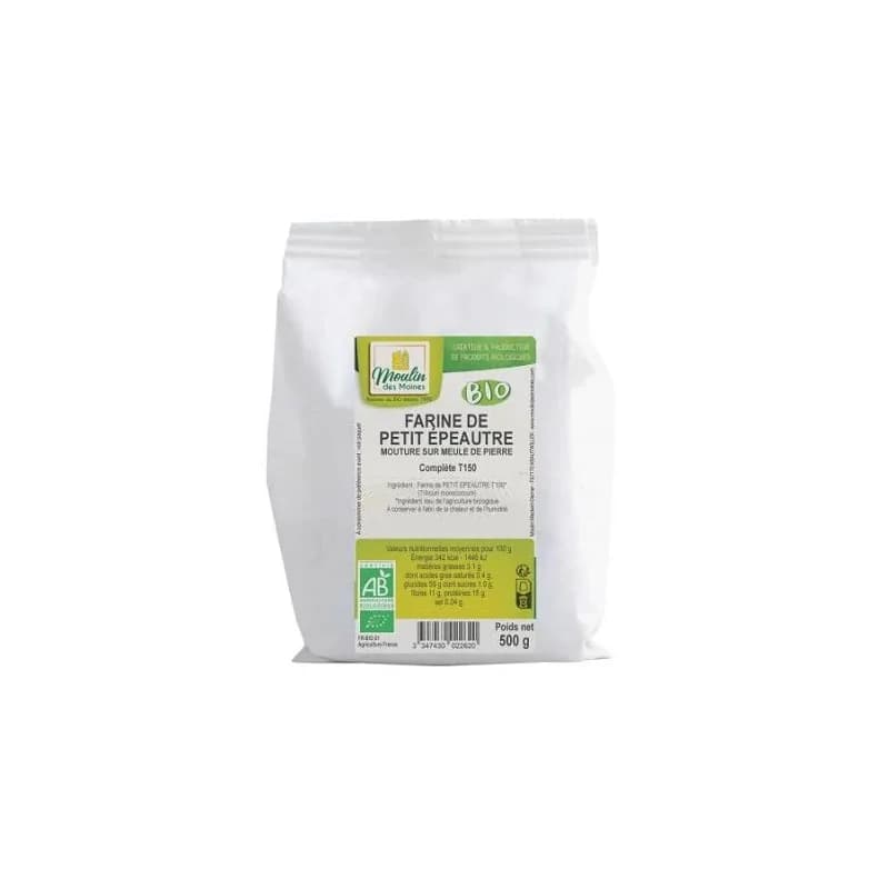 Moulin Des Moines  FARINE DE PETIT EPEAUTRE COMPLETE 500 G
