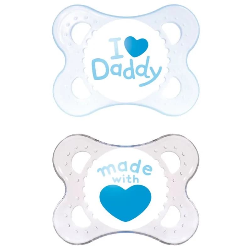 MAM ORIGINAL SUCETTE 0-6 MOIS SILICONE BLEU