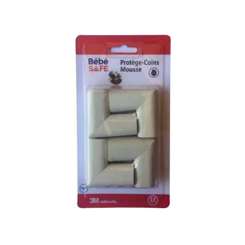 Bébé Safe PROTEGE COINS MOUSSE BLANC (4 pcs)  - 90009252B