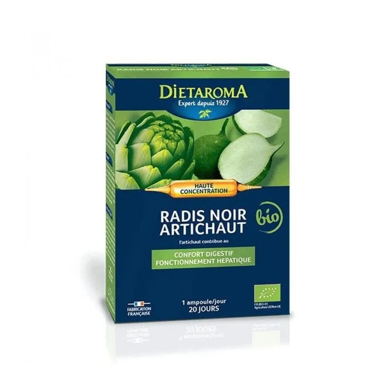 Dietaroma radis noir artichaut forté bio - 20 ampoules de 10 ml