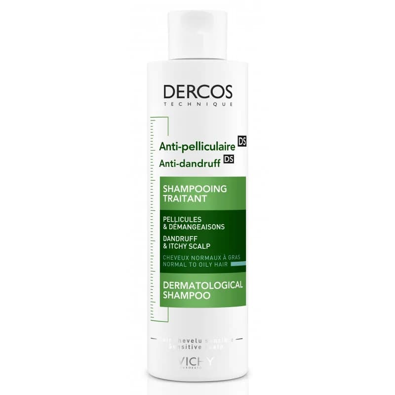 VICHY DERCOS SHAMPOOING TRAITANT ANTI-PELLICULAIRE 200ml Cheveux Gras