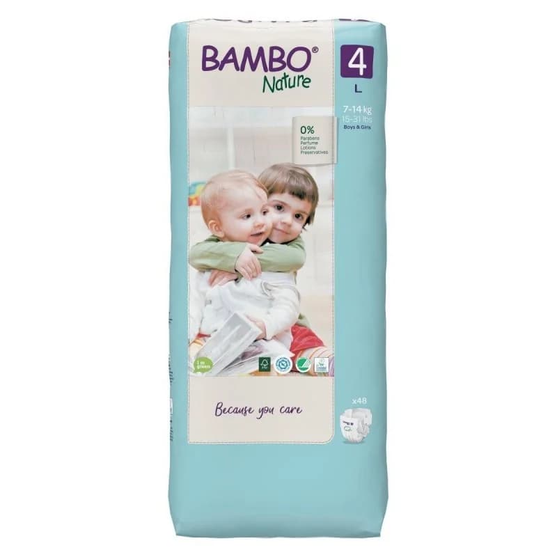BAMBO NATURE COUCHES  4, 7-14KG  48 u