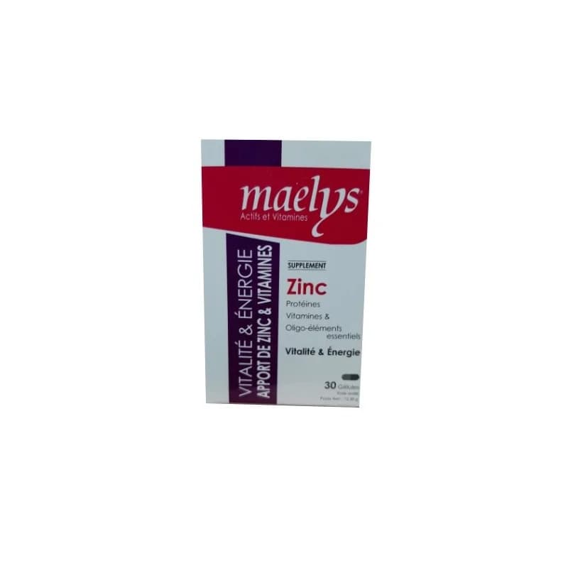 MAELYS ZINC & VITAMINES B VITALITÉ 30 GÉLULES