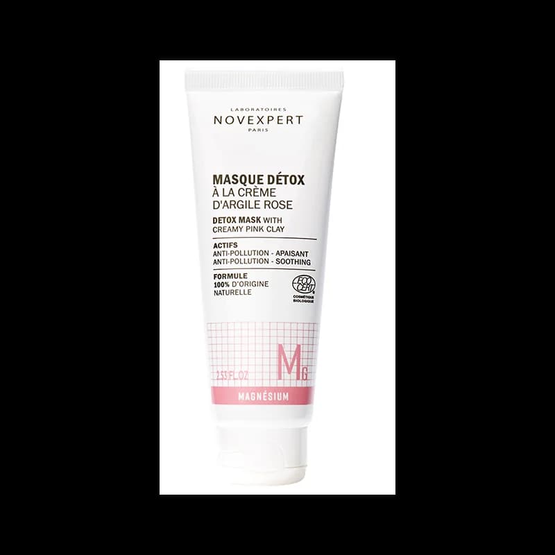 NOVEXPERT MASQUE DÉTOX À LA CRÈME D’ARGILE ROSE 75 ML