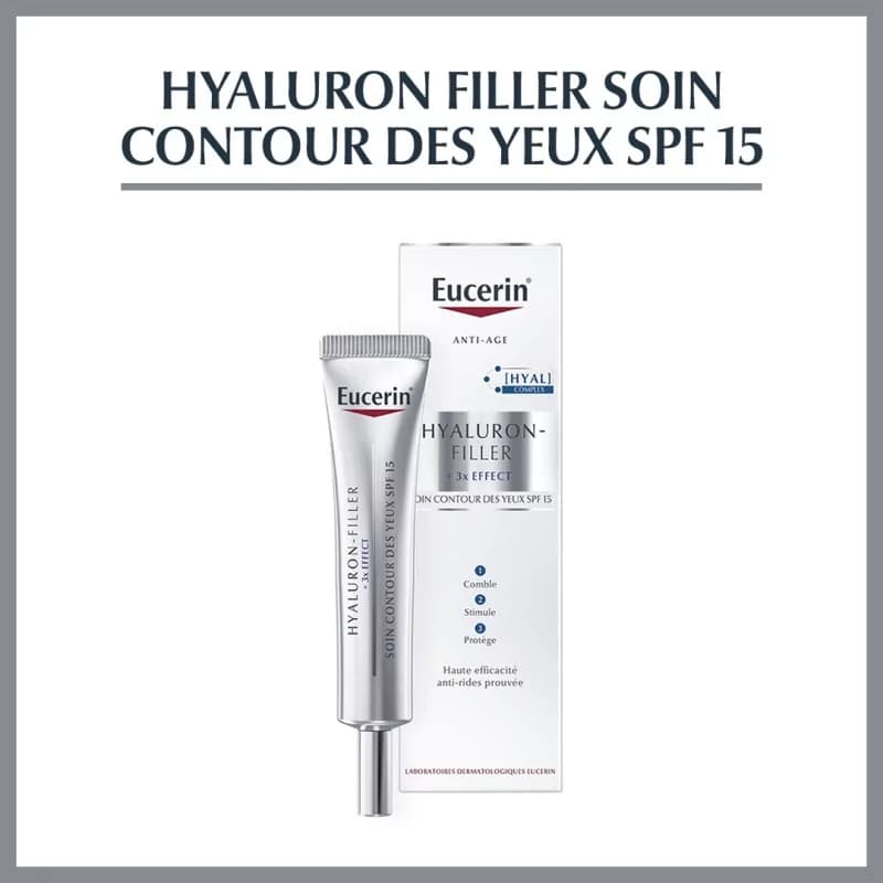 EUCERIN Hyaluron-Filler  +3x Effect, Contour-Yeux SPF15 15ml