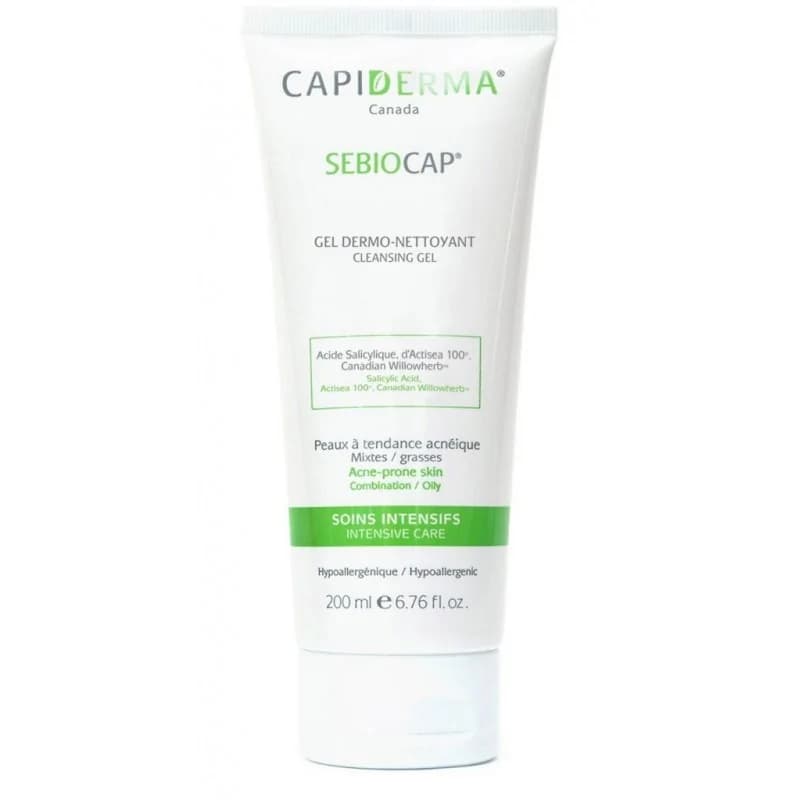 CAPIDERMA SEBIOCAP GEL DERMO-NETTOYANT POUR PEAUX À TENDANCE ACNÉIQUE 200ML