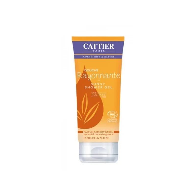 Cattier Douche Rayonnante SANS SULFATES Abricot Et Miel  200ML