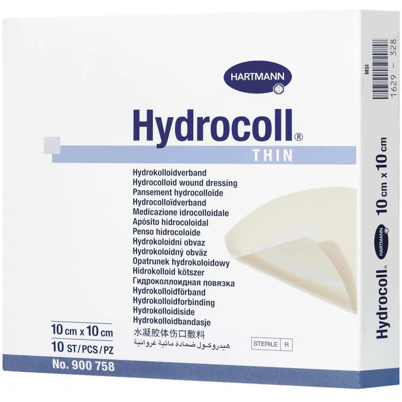 HARTMANN HYDROCOLL 10 CM X 10 CM, LA BOÎTE DE 10