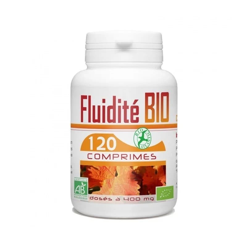 GPH DIFFUSION FLUIDITÉ BIO COMPLEXE (VIGNE ROUGE, BARDANE, HAMAMELIS ) 400 MG 120 COMPRIMÉS