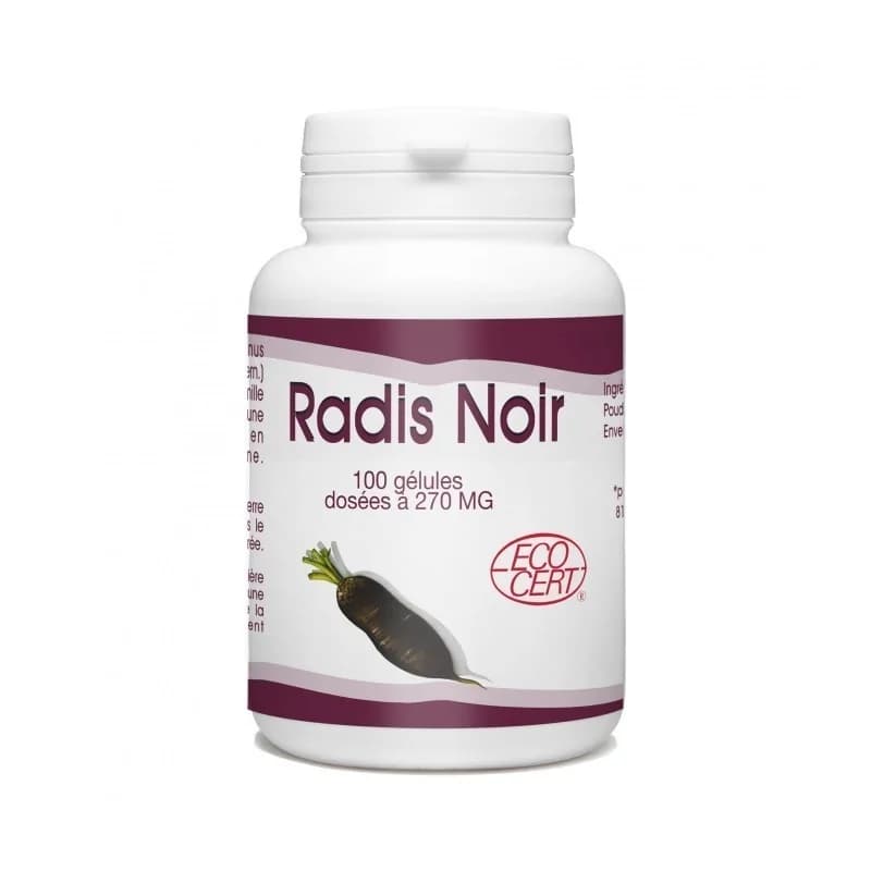 GPH DIFFUSION RADIS NOIR BIO - 100 GÉLULES - 270 MG