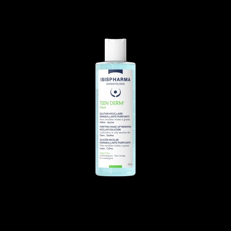 Isis pharma teen derm aqua solution micellaire purifiante 250 ml