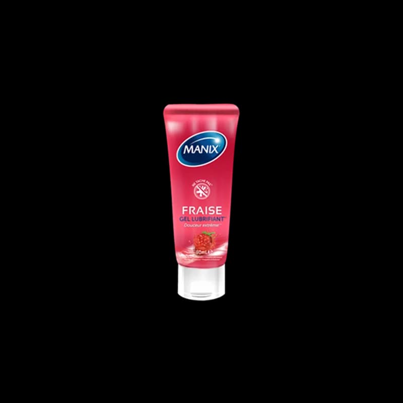 Manix gel lubrifiant fraise pulpeuse 80 ml