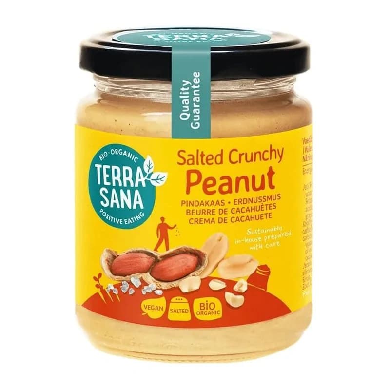 TERRASANA  Beurre de cacahuète crunchy Bio, 250g