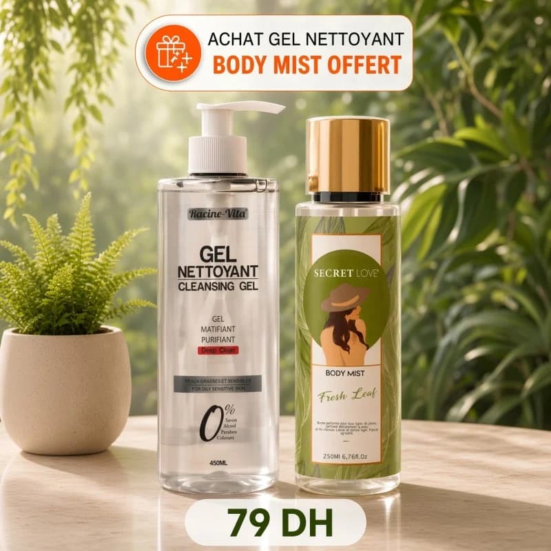 Racine Vita Gel Nettoyant Purifiant 420ml + body mist offert
