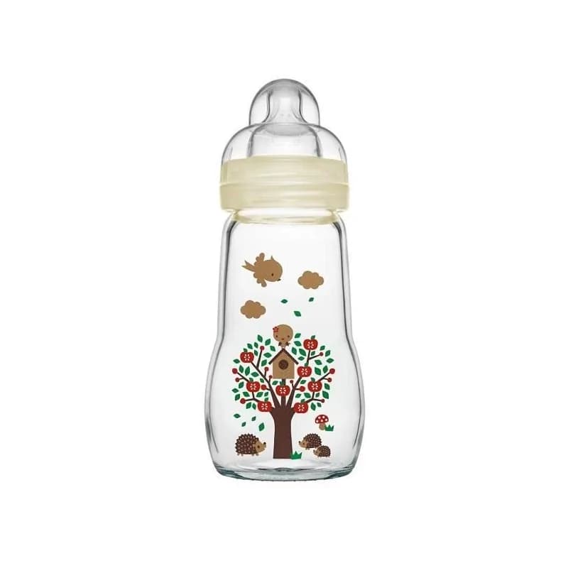 MAM BIBERON EN VERRE BLANC FEEL GOOD 260 ML