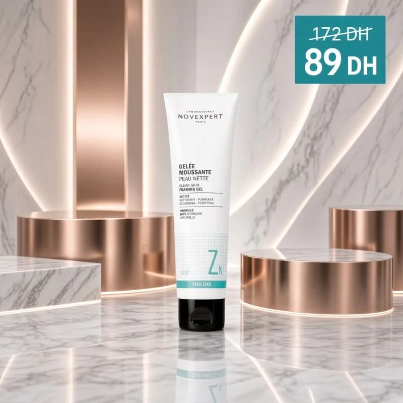 NOVEXPERT GELEE MOUSSANTE PEAU NETTE TRIO-ZINC 150 G