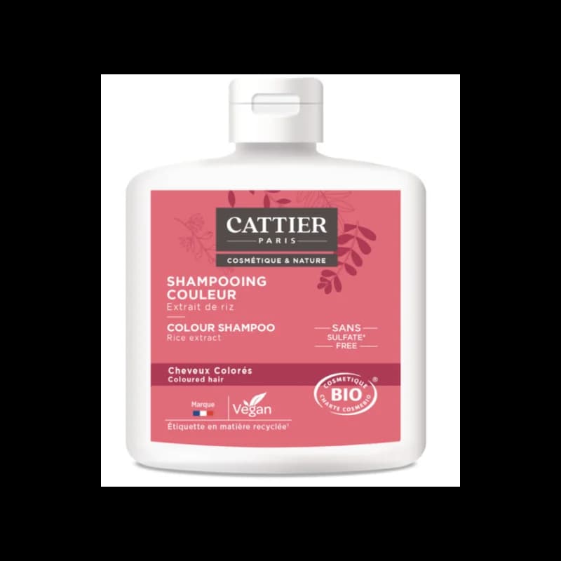 CATTIER SHAMPOOING COULEUR - 0% SULFATE CHEVEUX COLORÉS 250 ML