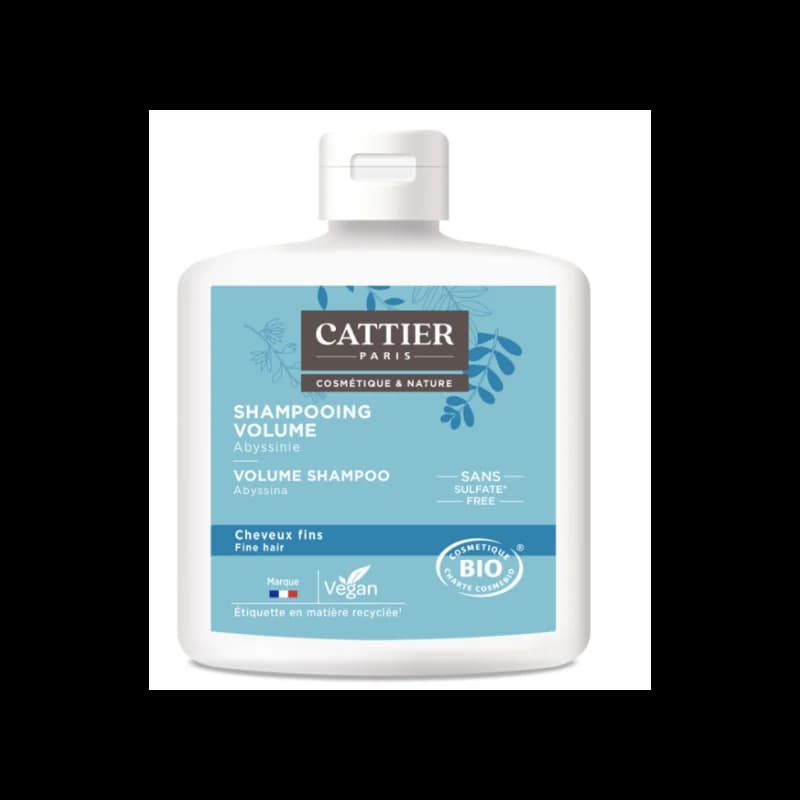 CATTIER SHAMPOOING VOLUME - 0% SULFATE CHEVEUX FINS 250 ML