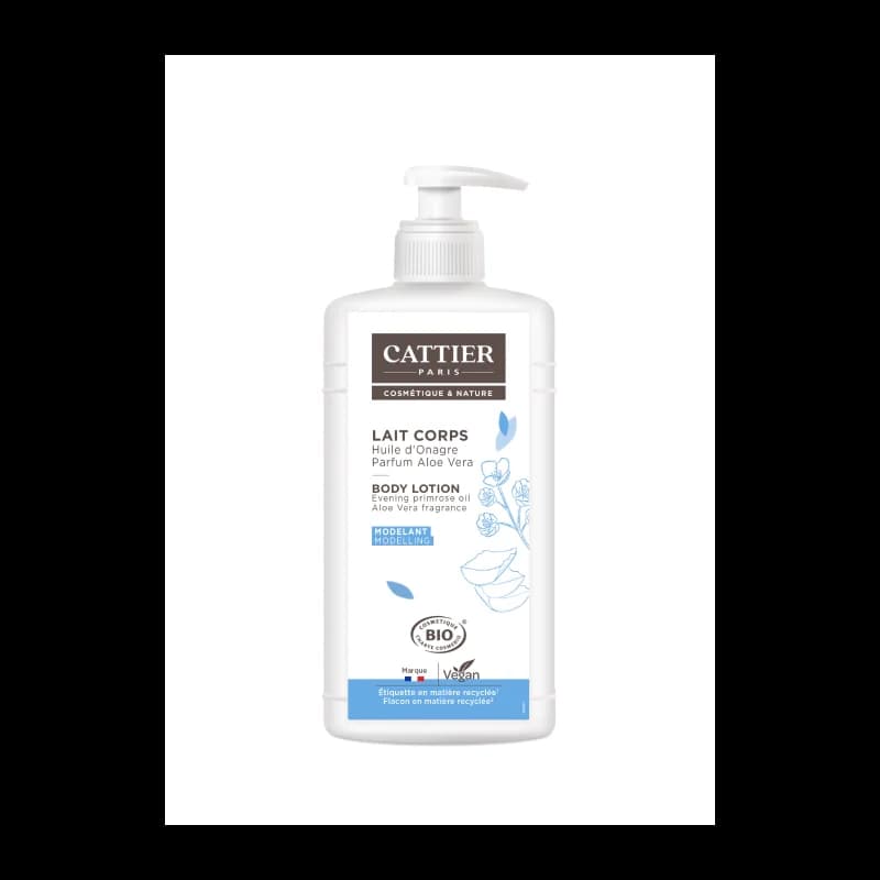 Cattier LAIT CORPS MODELANT  ALOE VERA / ONAGRE - 500ml