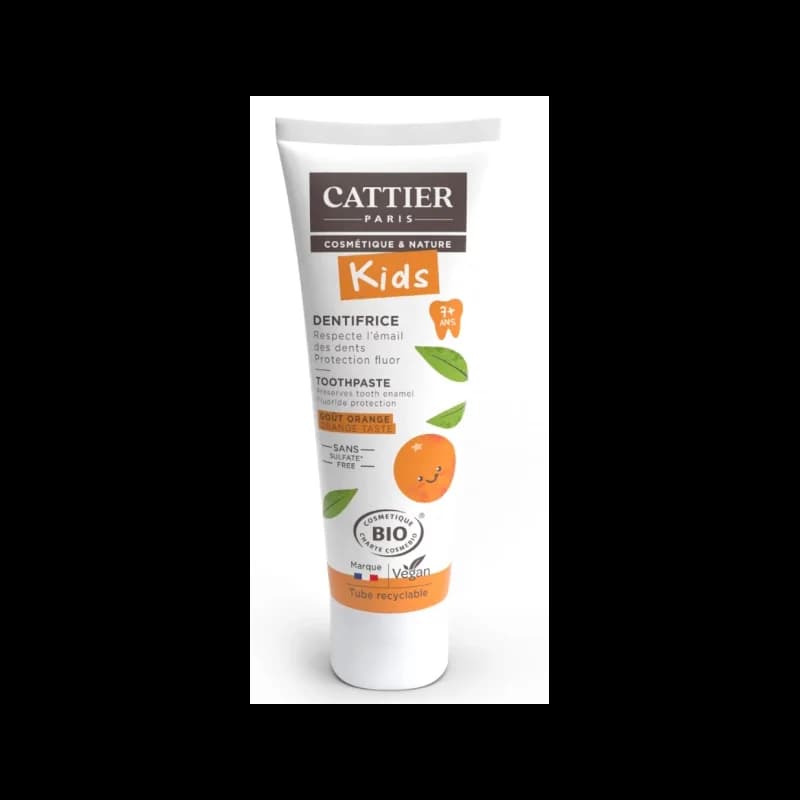 CATTIER Dentifrice 7 ans et + goût orange - tube 50 ml