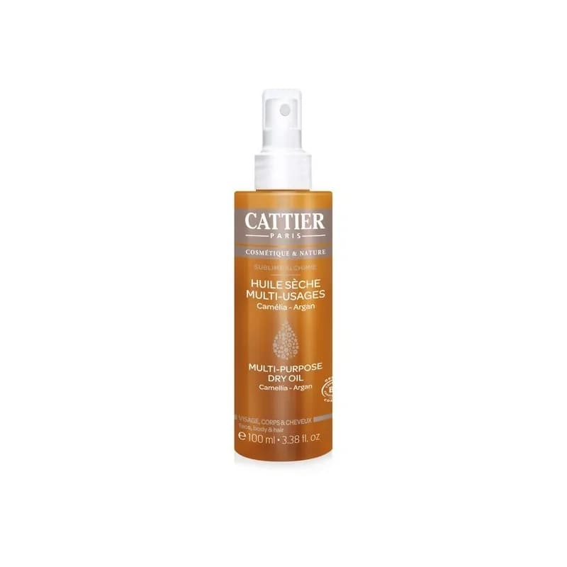 CATTIER Huile Sèche Multi-Usages -  visage - corps - cheveux - 100 ml