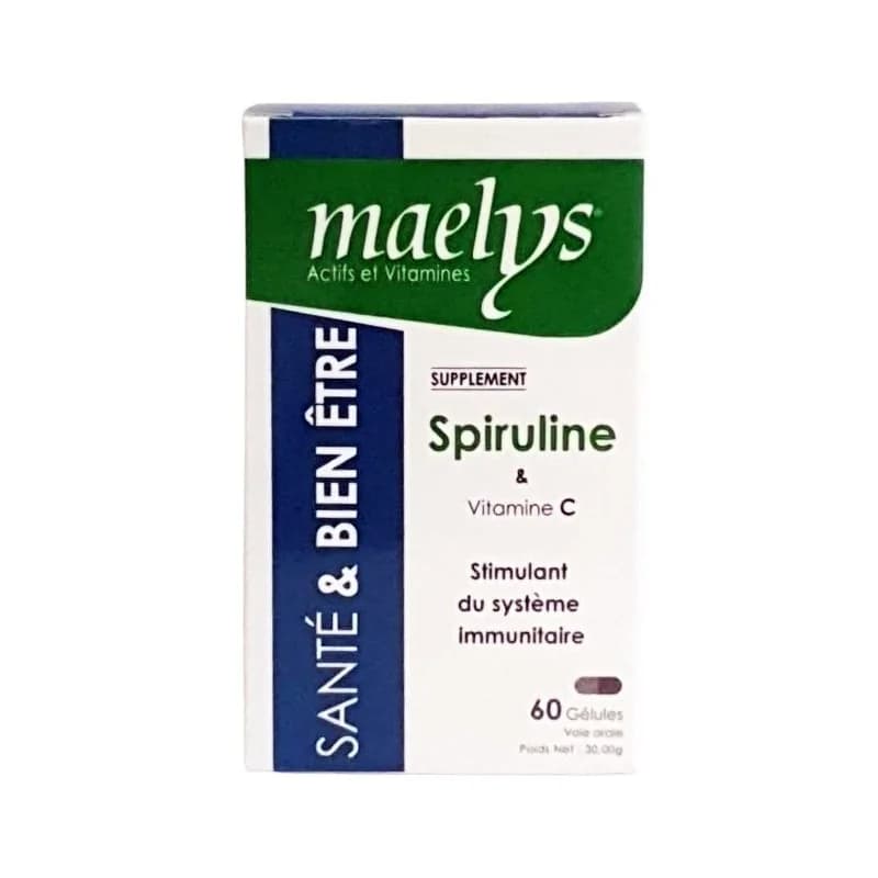 MAELYS SPIRULINE & VITAMINE C 60 GÉLULES