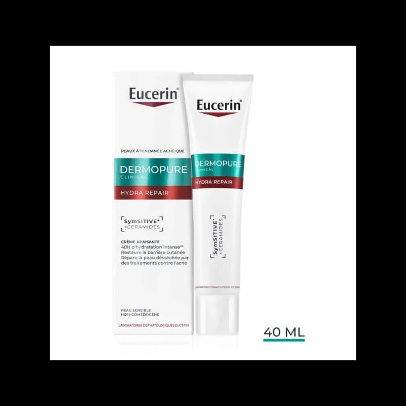 EUCERIN DERMOPURE CLINICAL HYDRA REPAIR CRÈME APAISANTE 40 ml