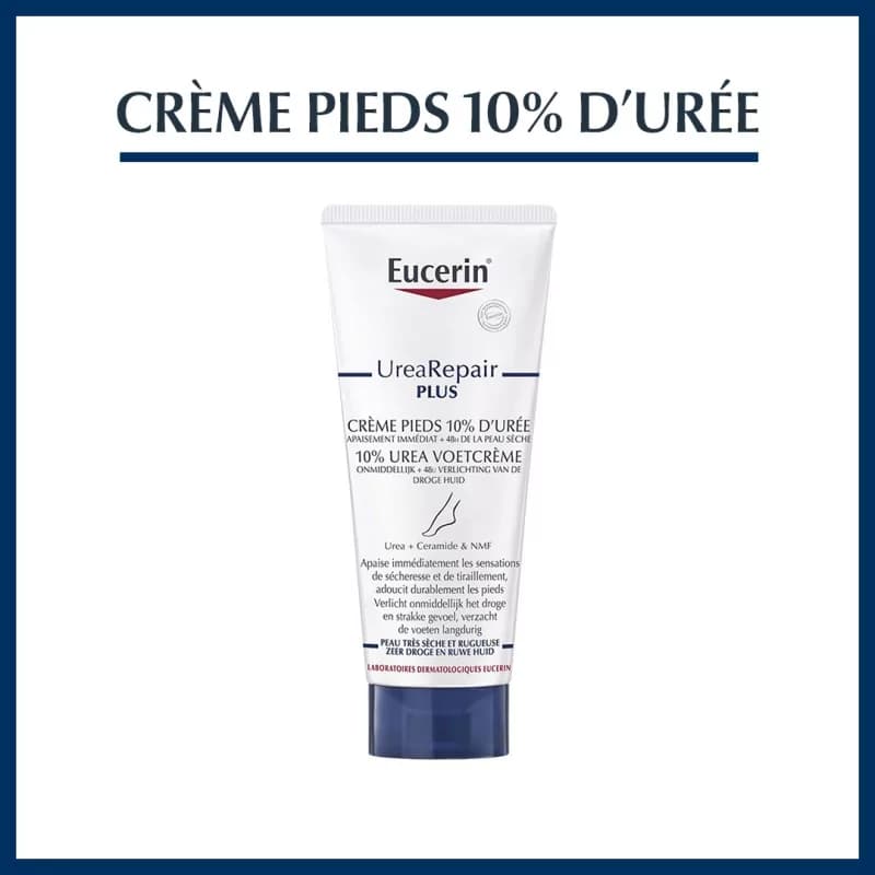 EUCERIN Crème Pieds Réparatrice, 10% Urée 100ml