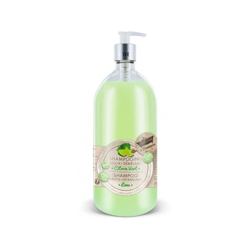 LES PETITS BAINS DE PROVENCE  Shampoing doux 2 en 1 Citron Vert 1L