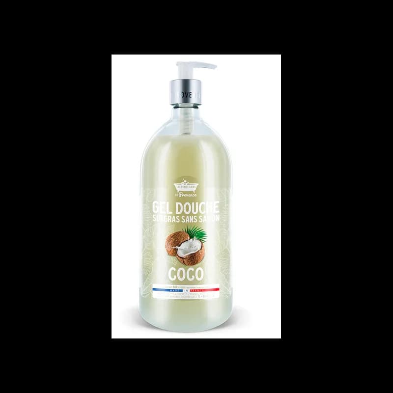 LES PETITS BAINS DE PROVENCE GEL DOUCHE SANS SAVON coco 1L