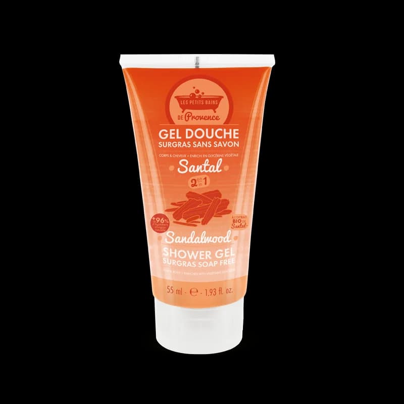 LES PETITS BAINS DE PROVENCE GEL DOUCHE SANTAL 55ML