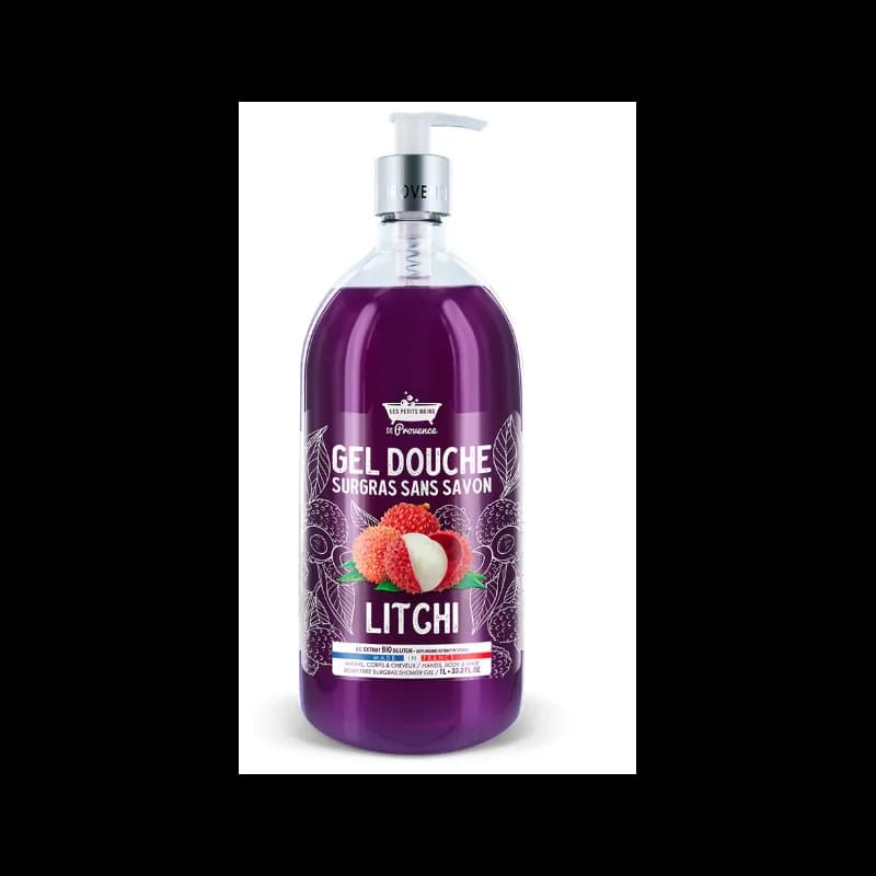 LES PETITS BAINS DE PROVENCE GEL DOUCHE LITCHI 1 L