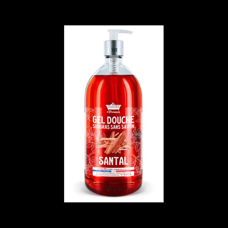 LES PETITS BAINS DE PROVENCE GEL DOUCHE Santal 1 L