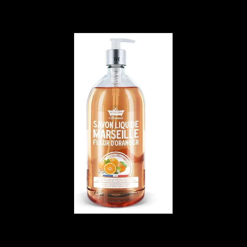 LES PETITS BAINS DE PROVENCE SAVON LIQUIDE FLEUR D`ORANGER 1L