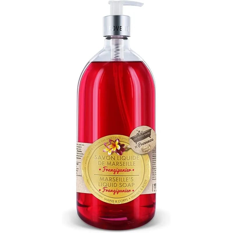 LES PETITS BAINS DE PROVENCE SAVON LIQUIDE FRANGIPANIER 1 L